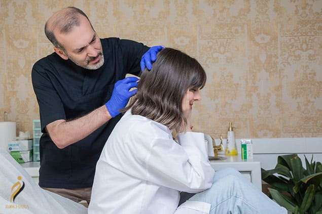 نقاط تزریق بوتاکس میگرن