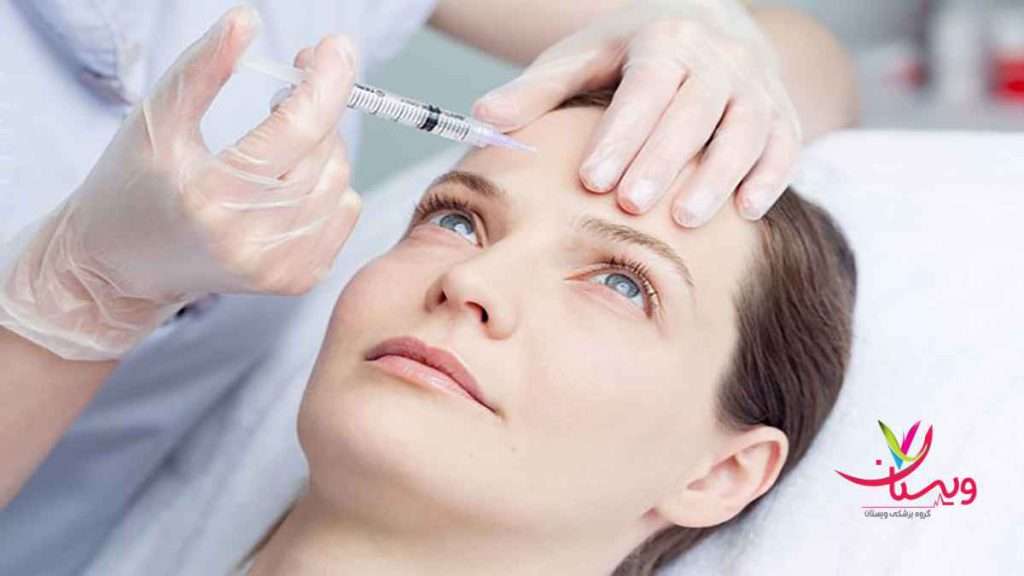 تزریق بوتاکس به پیشانی درمان میگرن