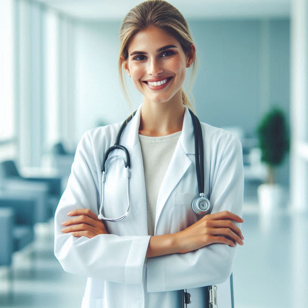 درمان سردردهای میگرنی با بهترین متخصص پزشک متخصص میگرن در حال لبخند زدن