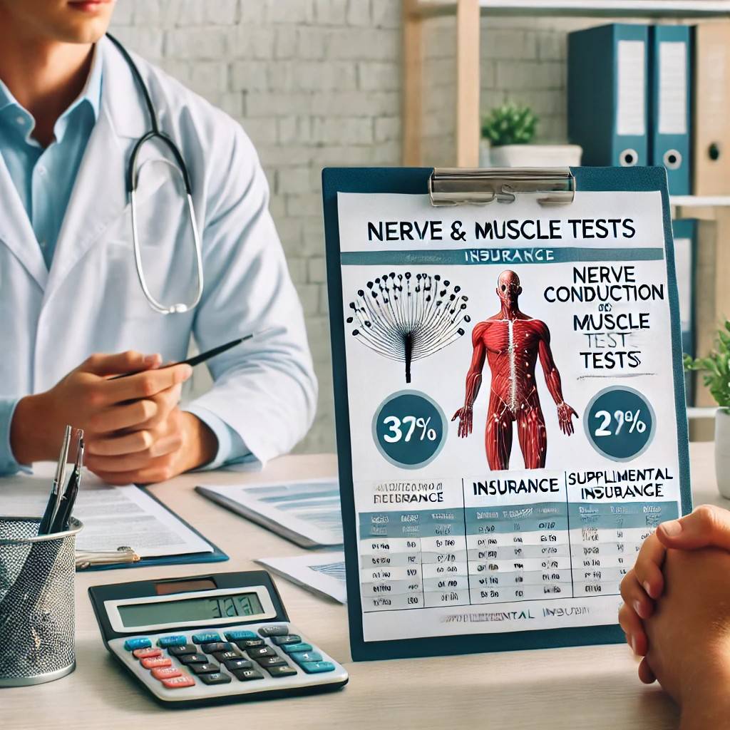 محاسبه نوار عصب با بیمه تکمیلی پزشک در حال محاسبه هزینه نوار عصب و عضله